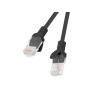 CABLE RED LANBERG LATIGUILLO CAT6 UTP 025M NEGRO FLUKE PASSED