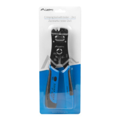 CRIMPADORA LANBERG UNIVERSAL RJ45 RJ11 RJ12 CON COMPROBADOR DE CABLES