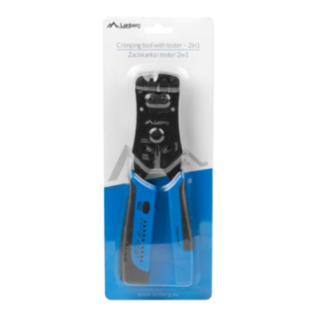 CRIMPADORA LANBERG UNIVERSAL RJ45 RJ11 RJ12 CON COMPROBADOR DE CABLES