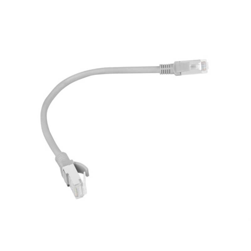 CABLE RED LANBERG LATIGUILLO CAT6 UTP 025M GRIS FLUKE PASSED