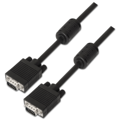 CABLE AISENS SVGA CON FERRITA HDB15 M HDB15 M NEGRO 30M