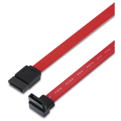 CABLE AISENS SATA III DATOS 6G DATOS ACODADO ROJO 05M