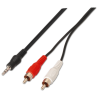 CABLE AISENS AUDIO ESTEREO JACK 35 M 2XRCA M NEGRO 30M