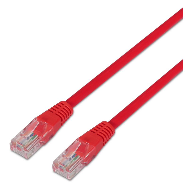 CABLE RED AISENS LATIGUILLO RJ45 CAT5E UTP AWG24 ROJO 10M