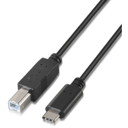 CABLE AISENS USB 20 IMPRESORA 3A TIPO USB C M B M NEGRO 10M