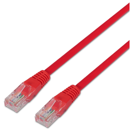 CABLE RED AISENS LATIGUILLO RJ45 CAT5E UTP AWG24 ROJO 05M