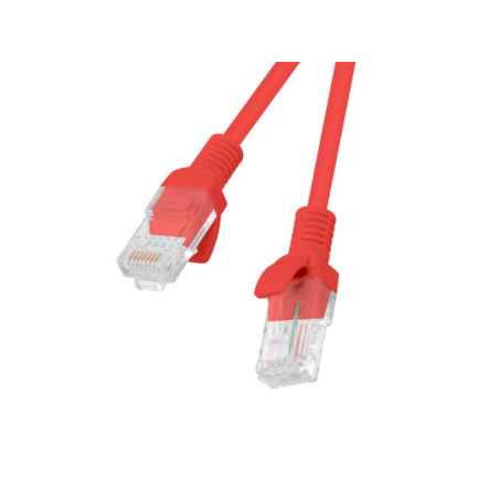 CABLE RED LANBERG LATIGUILLO CAT6 UTP 1M ROJO FLUKE PASSED