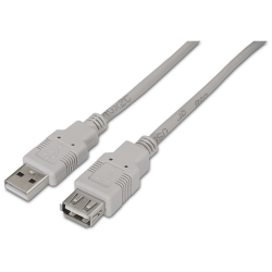 CABLE USB 20 AISENS TIPO A M A H BEIGE 30M