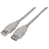 CABLE USB 20 AISENS TIPO A M A H BEIGE 30M