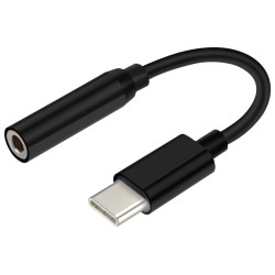 CONVERSOR AISENS USB C A AUDIO USB C M JACK 35 H NEGRO 15CM