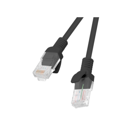 CABLE RED LANBERG LATIGUILLO CAT6 UTP 2M NEGRO FLUKE PASSED