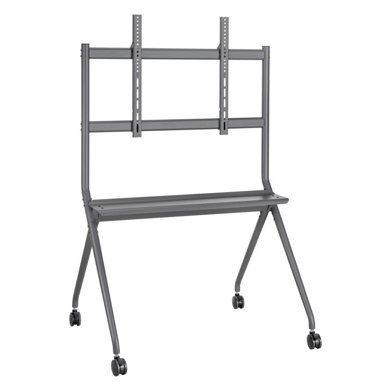SOPORTE SUELO AISENS RUEDAS BANDEJA DVD PANTALLA 120KG 50 86