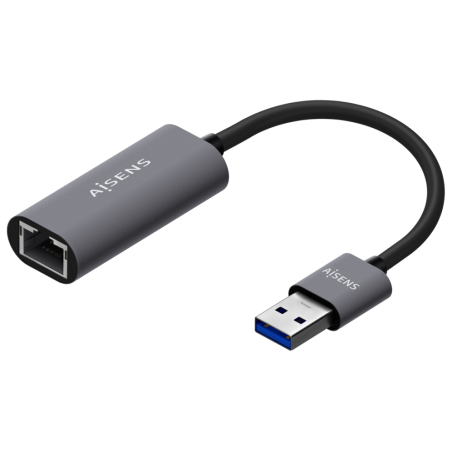 CONVERSOR AISENS USB 30 A ETHERNET GIGABIT GRIS 15CM