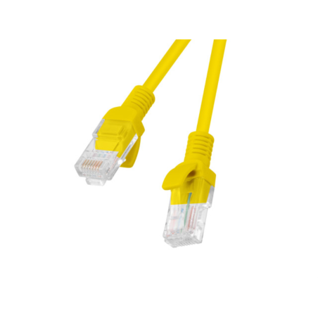 CABLE RED LANBERG LATIGUILLO CAT6 UTP 2M AMARILLO FLUKE PASSED