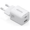 CARGADOR AISENS GAN 35W 1XUSB C PD30 QC40 1XUSB A QC30 BLANCO