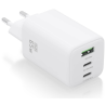 CARGADOR AISENS GAN 65W 2XUSB C PD30 QC40 1XUSB A QC30 BLANCO