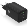 CARGADOR AISENS GAN 65W 2XUSB C PD30 QC40 1XUSB A QC30 NEGRO