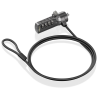 CABLE SEGURIDAD AISENS CERRADURA COMBINACION KENSINGTON 15M NEGRO