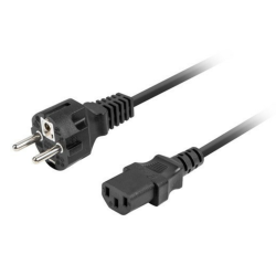 CABLE DE ALIMENTACION LANBERG SCHUKO CEE 7 7 A IEC320 C13 18M RECTO