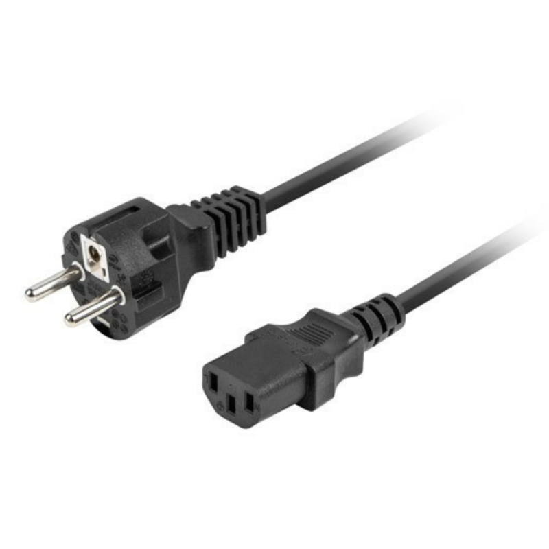 CABLE DE ALIMENTACION LANBERG SCHUKO CEE 7 7 A IEC320 C13 18M RECTO