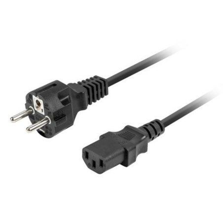 CABLE DE ALIMENTACION LANBERG SCHUKO CEE 7 7 A IEC320 C13 18M RECTO