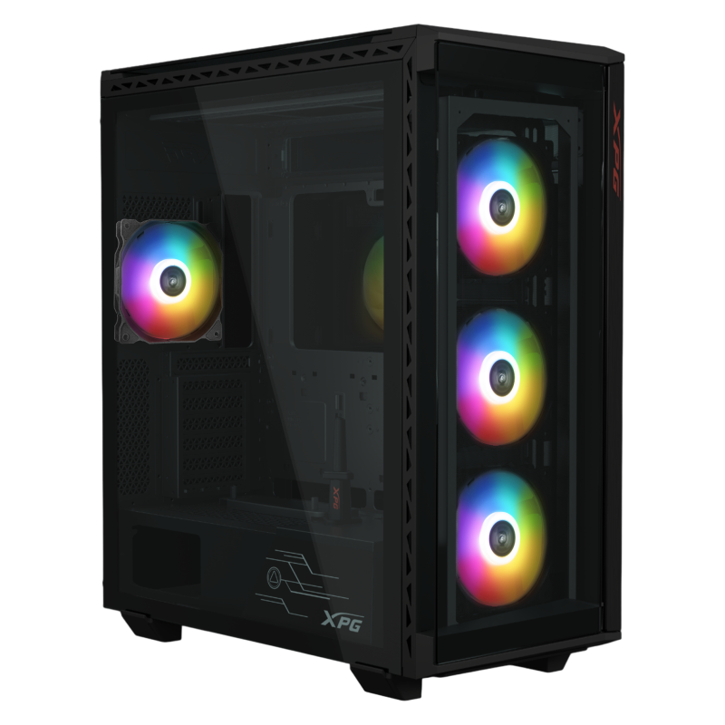 CAJA GAMING XPG BATTLECRUISER II E ATX 1XUSB C 2XUSB SIN FUENTE NEGRO