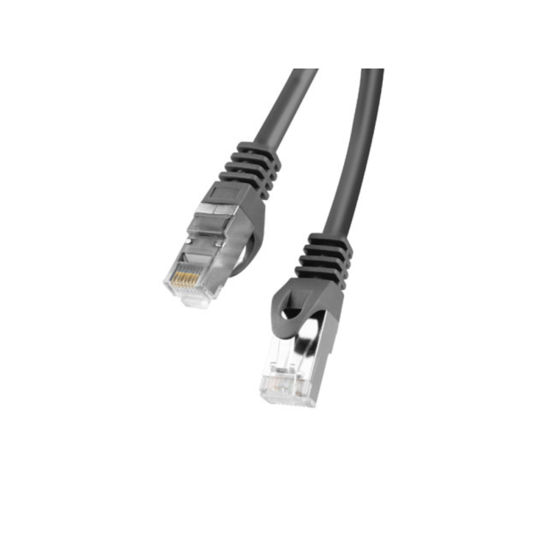 CABLE RED LANBERG LATIGUILLO CAT6 FTP 1M NEGRO FLUKE PASSED