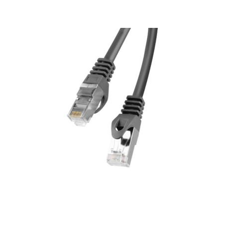 CABLE RED LANBERG LATIGUILLO CAT6 FTP 1M NEGRO FLUKE PASSED