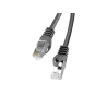 CABLE RED LANBERG LATIGUILLO CAT6 FTP 1M NEGRO FLUKE PASSED