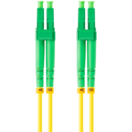 CABLE DE FIBRAOPTICA LANBERG 5M MONO LC APC LC APC DUPLEX G657A1 LSZH AMARILL