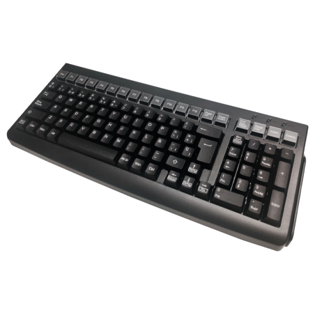 TECLADO POS MUSTEK MKB 800 BANDA MAGNETICA 3PISTAS USB NEGRO