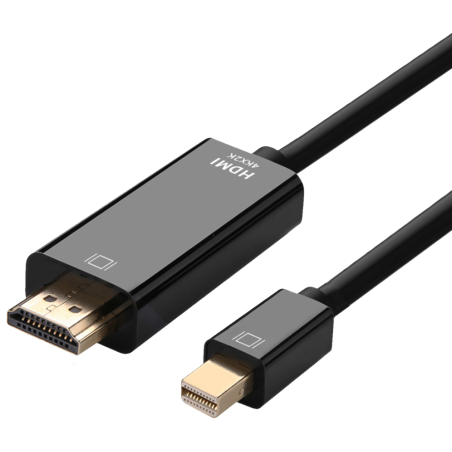 CABLE CONVERSOR AISENS MINI DISPLAYPORT A HDMI MINI DP M HDMI M NEGRO 2mts