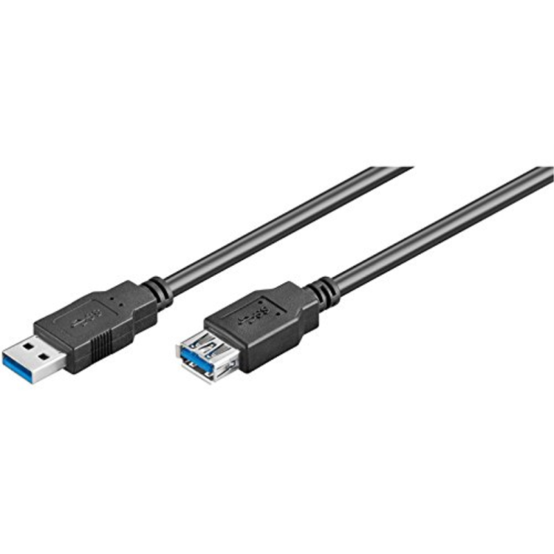 CABLE ALARGADOR USB 32 EWENT USB A MACHO USB A HEMBRA 1m NEGRO