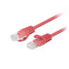 CABLE RED LANBERG LATIGUILLO CAT6 UTP 1M ROJO FLUKE PASSED PACK 10 UD