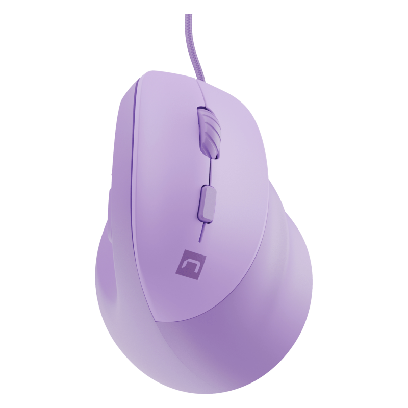 RATON NATEC CRAKE 2 PRO VERTICAL 12800 DPI OPTICO LAVANDA