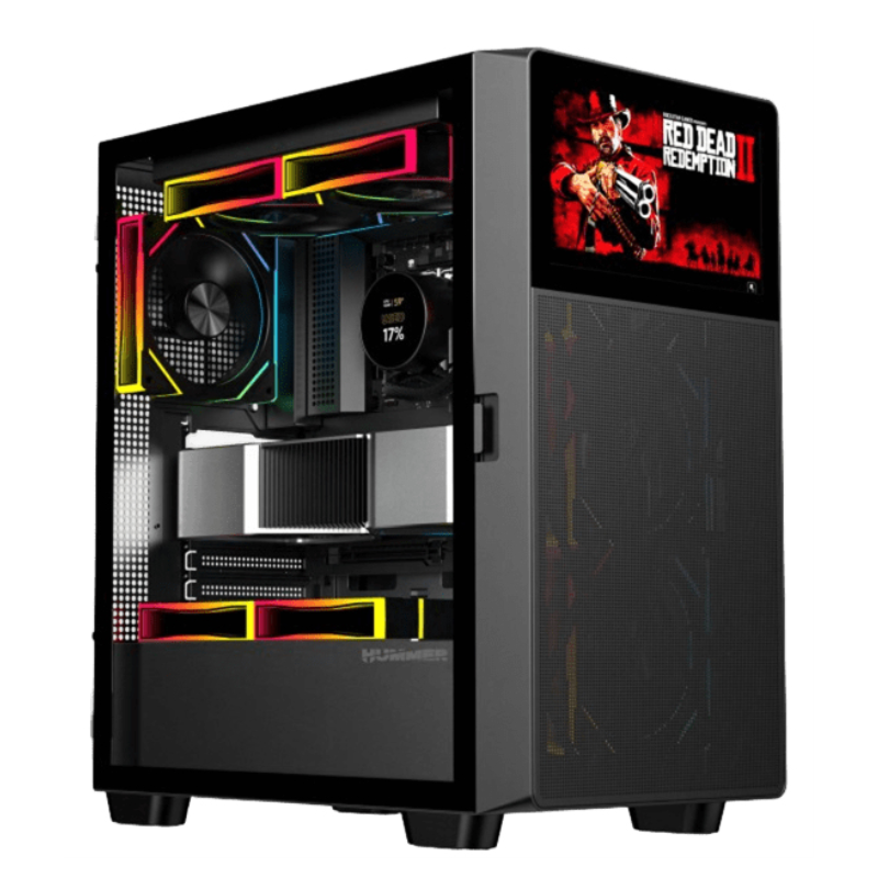 CAJA ATX NOX HUMMER BIOS PANTALLA LCD 8 