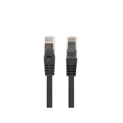 CABLE RED LANBERG LATIGUILLO CAT6 UTP LSZH CU 05M NEGRO FLUKE PASSED