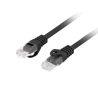 CABLE RED LANBERG LATIGUILLO CAT6 UTP LSZH CU 15M NEGRO FLUKE PASSED
