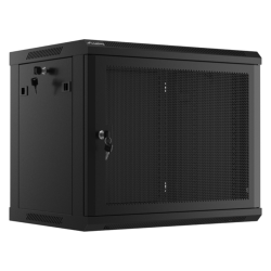 ARMARIO LANBERG 9U 600X450 CON PUERTA PERFORADA RACK 19 H 60 KG NEGRO FLAT PACK