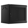ARMARIO LANBERG 9U 600X450 CON PUERTA PERFORADA RACK 19 H 60 KG NEGRO FLAT PACK