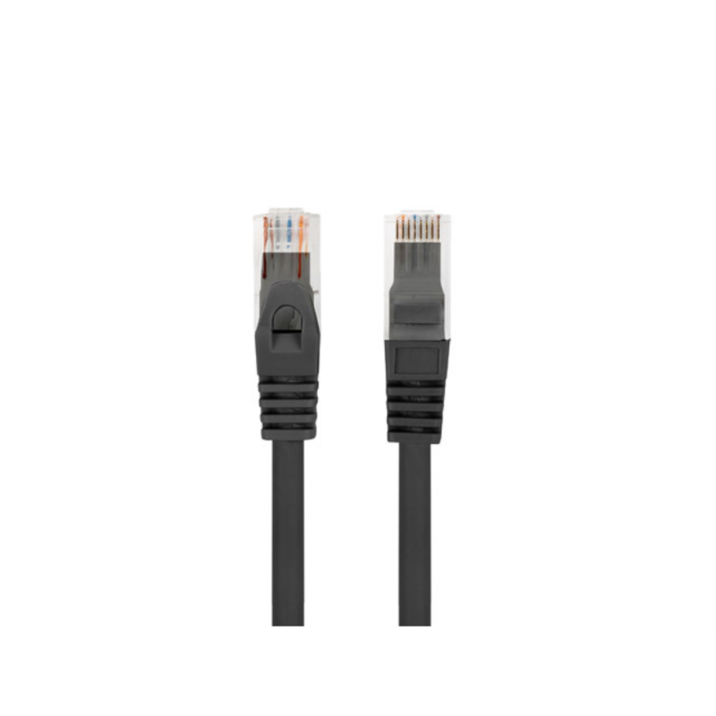 CABLE RED LANBERG LATIGUILLO CAT6 UTP LSZH CU 10M NEGRO FLUKE PASSED