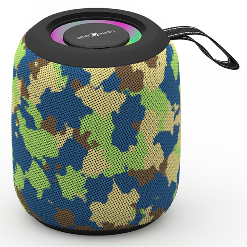 ALTAVOZ PORTATIL GEMBIRD 8W BT LED RGB CAMUFLAJE