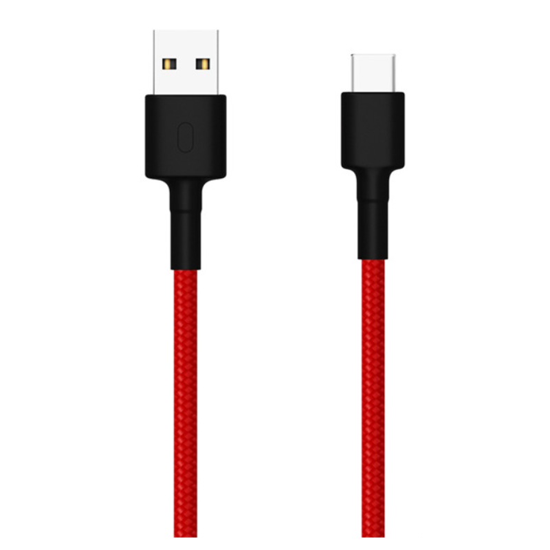 CABLE USB XIAOMI USB MACHO USB TIPO C MACHO ROJO NEGRO