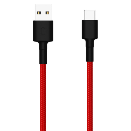 CABLE USB XIAOMI USB MACHO USB TIPO C MACHO ROJO NEGRO