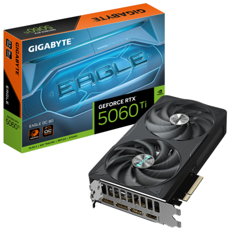 TARJETA GRAFICA GIGABYTE RTX 5060TI EAGLE OC 8GB GDDR7 NEGRO