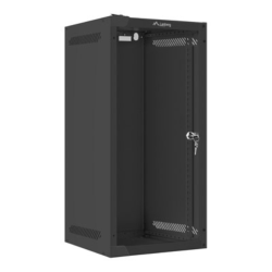 ARMARIO LANBERG MURAL RACK 10 12U 280X310 FLAT PACK NEGRO PUERTA CRISTAL