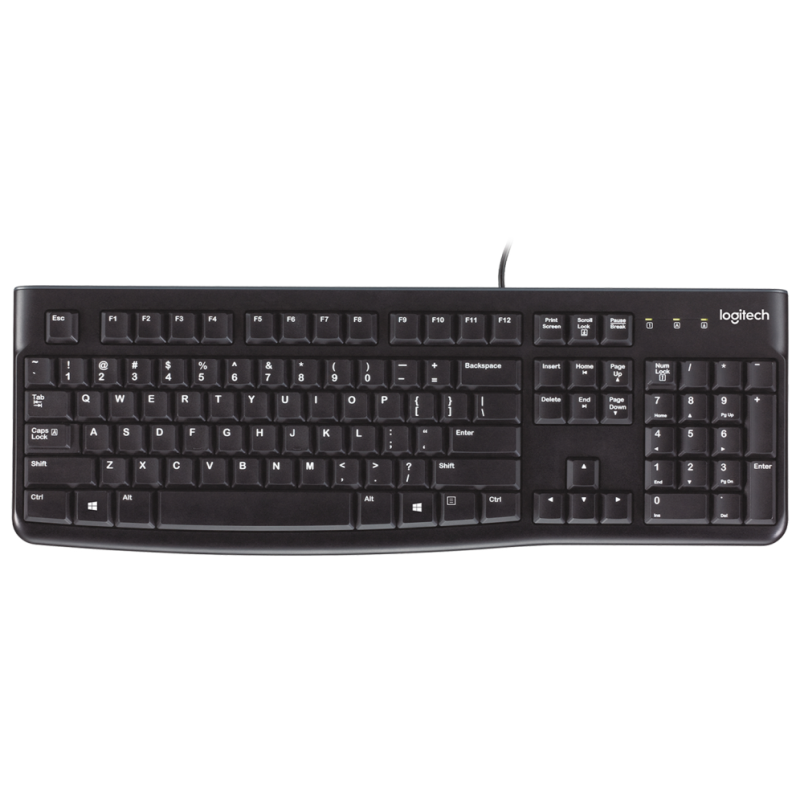 TECLADO LOGITECH K120 EN INGLES USB NEGRO