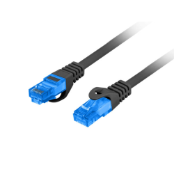 CABLE RED LANBERG LATIGUILLO CAT6A S FTP LSZH CCA 3M NEGRO FLUKE PASSED