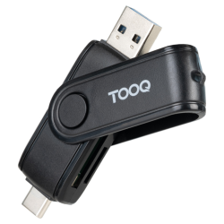 LECTOR TARJETAS TOOQ USB C 20USB A 30 SD TF NEGRO