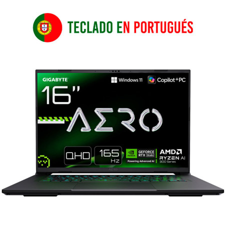 PORTATIL GIGABYTE AERO X16 1VH93PTC94AH AI 7 350 RTX5060 16GB 1TB 16 WQXGA W11H
